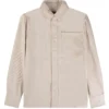 A.P.C. Basile Brodée Poitrine Overshirt - Ecru