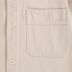 A.P.C. Basile Brodée Poitrine Overshirt - Ecru 5 A.P.C. Basile Brodée Poitrine Overshirt - Ecru -Lacoste Cloth Shop a p c basile brodee poitrine overshirt ecru p60790 898594 image