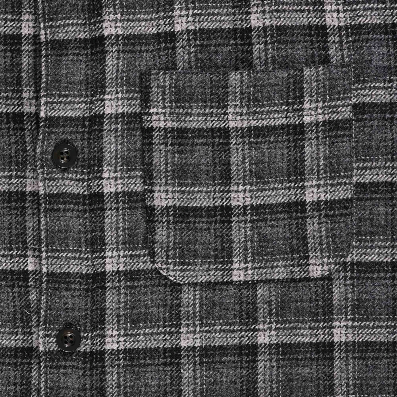A.P.C. Trek Check Overshirt - Anthracite 3 A.P.C. Trek Check Overshirt - Anthracite - Image 3