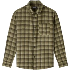 A.P.C. Trek Check Overshirt - Beige
