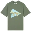 And Wander X Maison Kitsuné Dry Cotton T-Shirt - Khaki