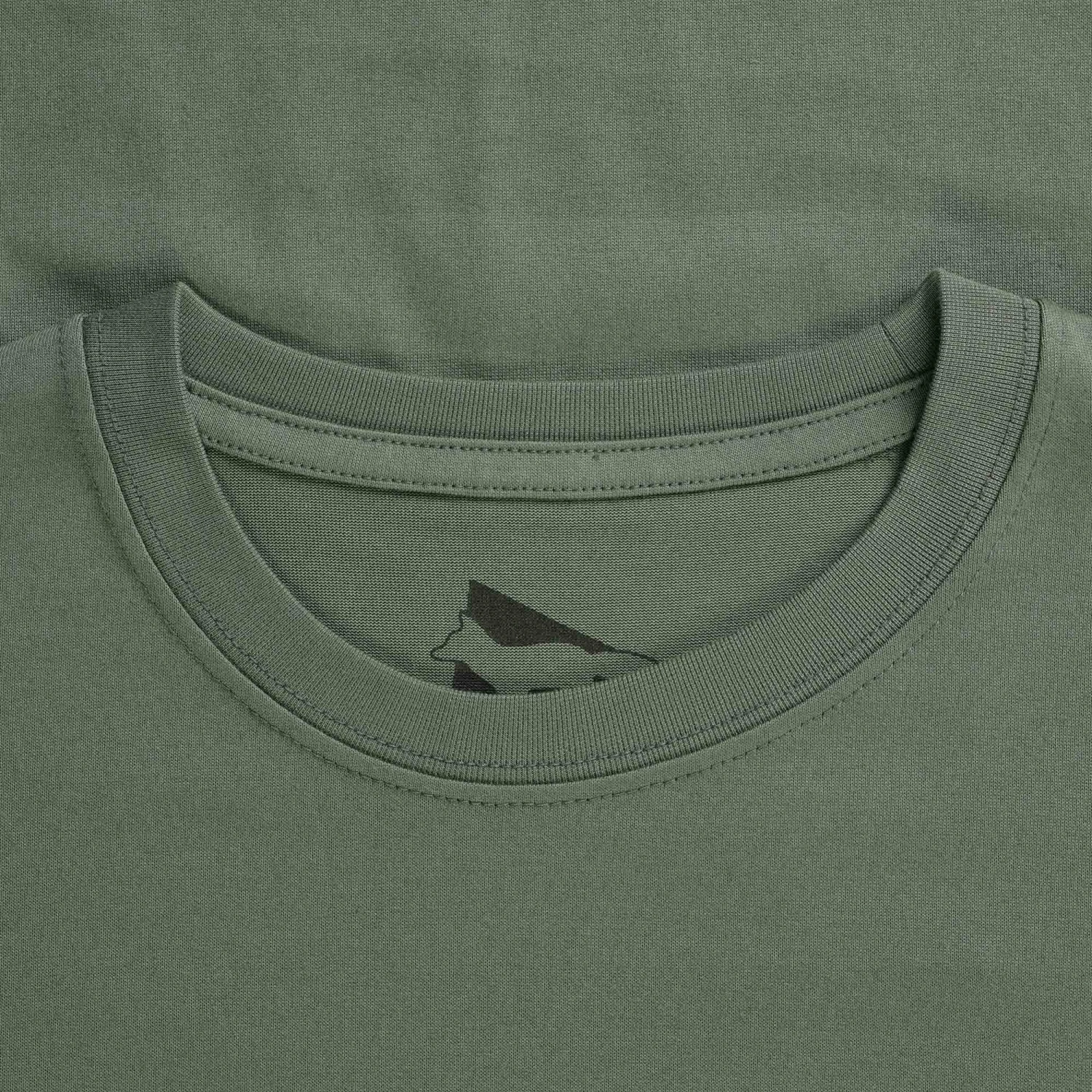 And Wander X Maison Kitsuné Dry Cotton T-Shirt - Khaki 2 And Wander X Maison Kitsuné Dry Cotton T-Shirt - Khaki - Image 2