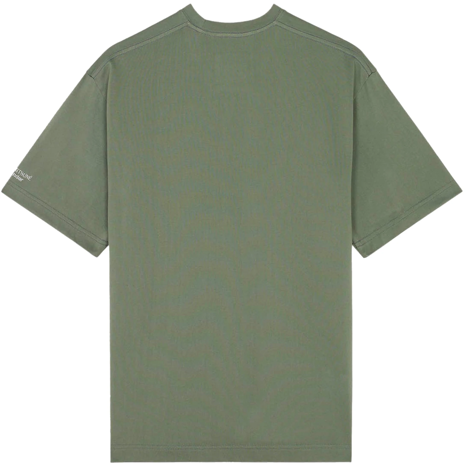 And Wander X Maison Kitsuné Dry Cotton T-Shirt - Khaki 4 And Wander X Maison Kitsuné Dry Cotton T-Shirt - Khaki - Image 4