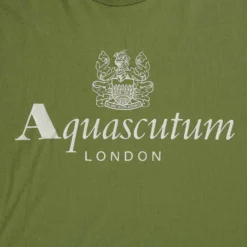Aquascutum Large Logo T-Shirt - Army Green -Lacoste Cloth Shop aquascutum large logo t shirt army green p60631 892717 image