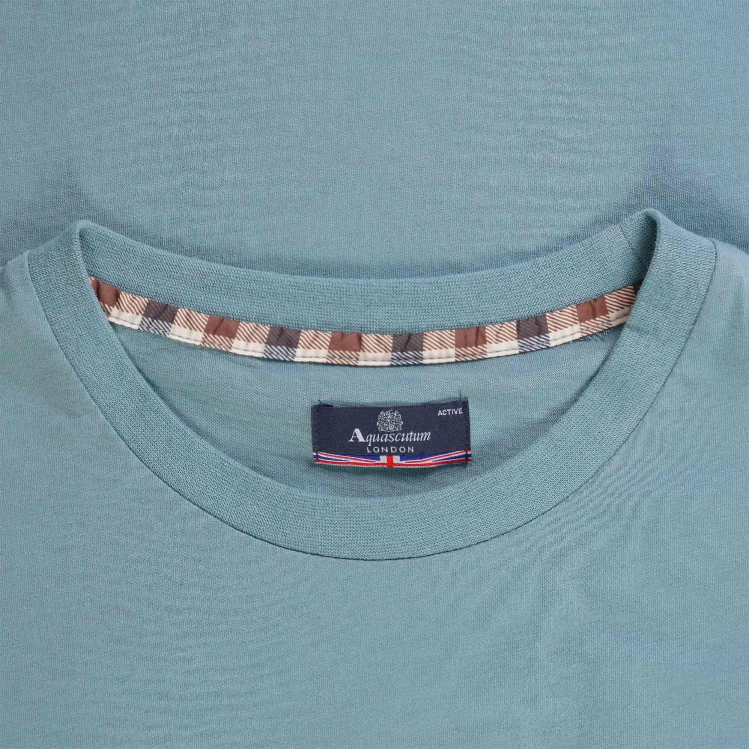 Aquascutum Large Logo T-Shirt - Avio 2 Aquascutum Large Logo T-Shirt - Avio - Image 2