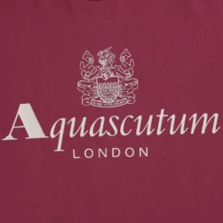 Aquascutum Large Logo T-Shirt - Cordovan -Lacoste Cloth Shop aquascutum large logo t shirt cordovan p60628 892765 image