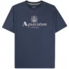 Aquascutum Large Logo T-Shirt - Navy