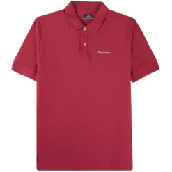 Aquascutum Logo Polo Shirt - Cordovan