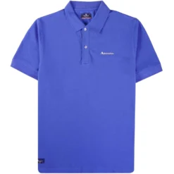 Aquascutum Logo Polo Shirt - Royal Blue