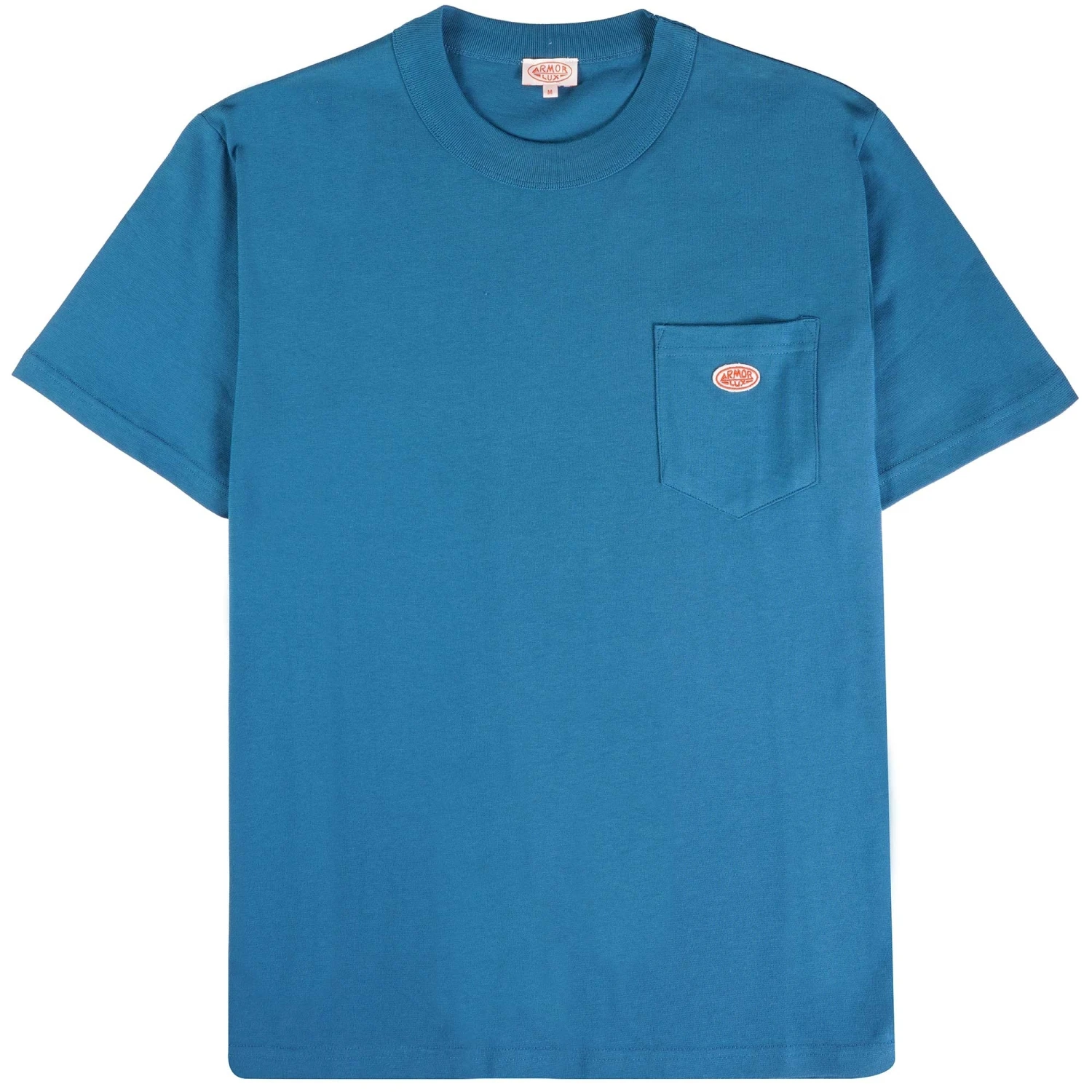 Armor-Lux Armor Lux Logo Pocket T-Shirt - Blue 1 Armor-Lux Armor Lux Logo Pocket T-Shirt - Blue