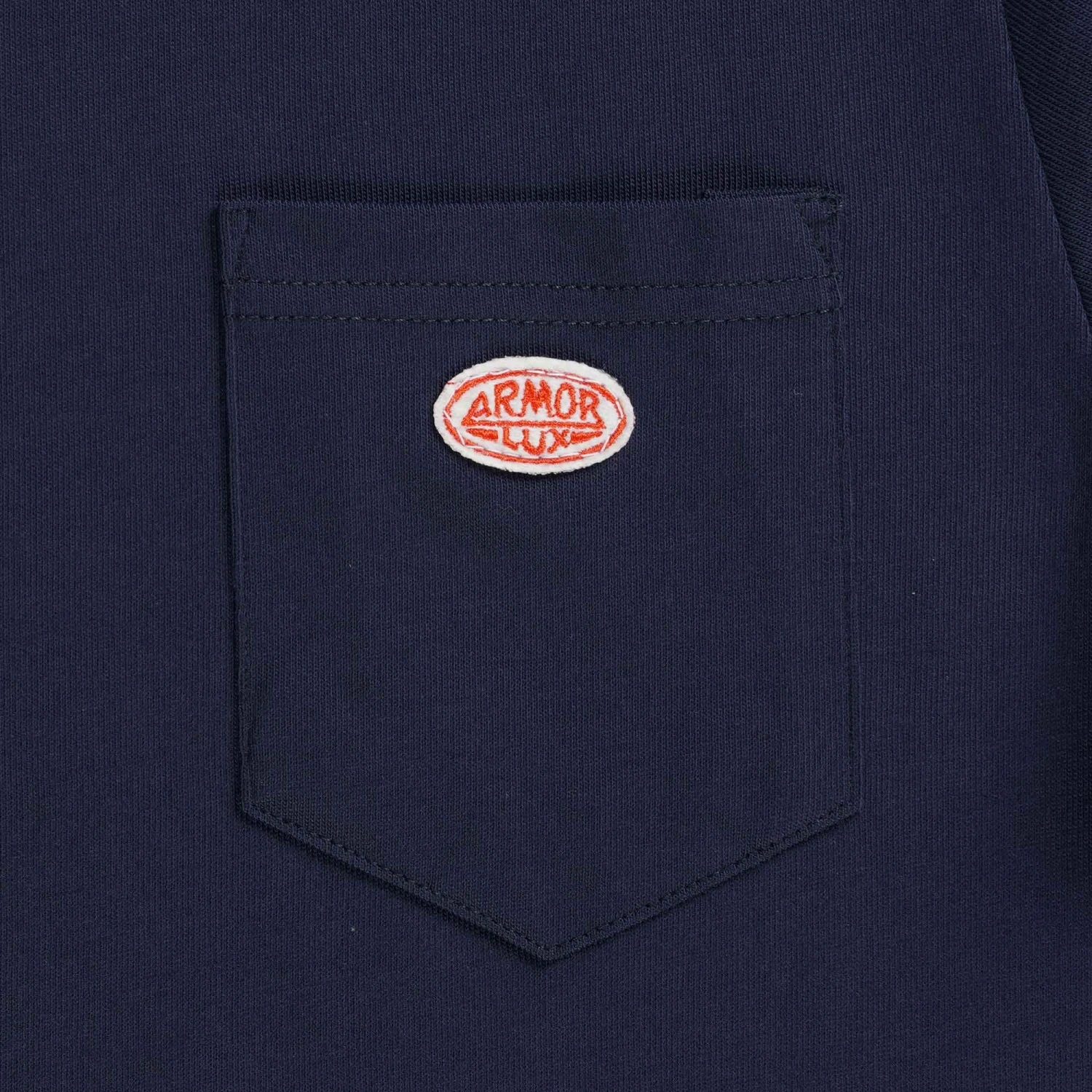 Armor-Lux Armor Lux Logo Pocket T-Shirt - Navy 3 Armor-Lux Armor Lux Logo Pocket T-Shirt - Navy - Image 3