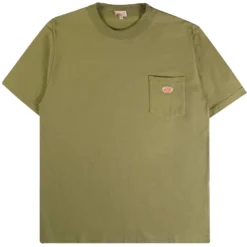 Armor-Lux Armor Lux Logo Pocket T-Shirt - Oliva