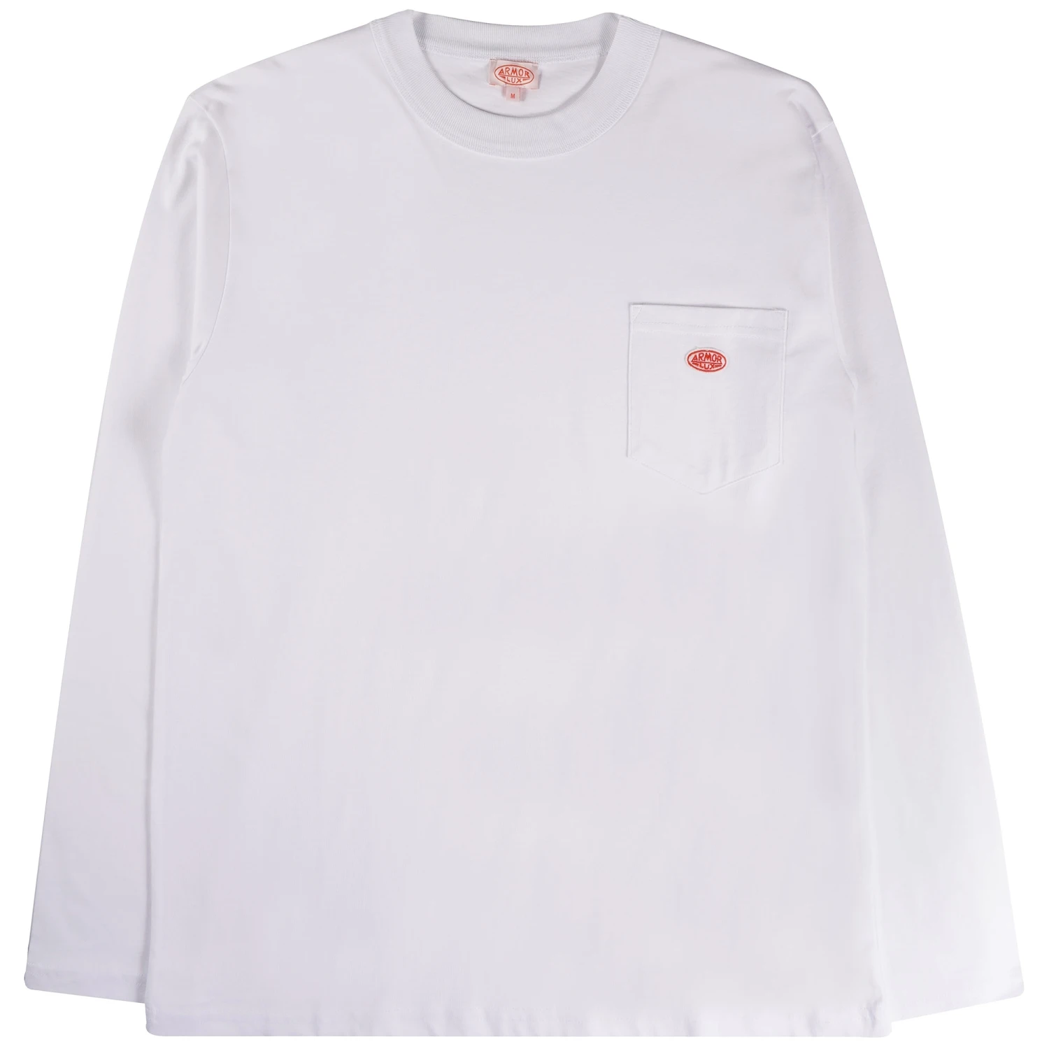 Armor-Lux Armor Lux Logo Pocket T-Shirt - White 1 Armor-Lux Armor Lux Logo Pocket T-Shirt - White