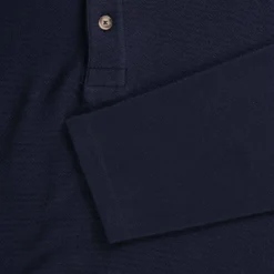 Armor-Lux Armor Lux Long Sleeve Polo Shirt - Marine -Lacoste Cloth Shop armor lux long sleeve polo shirt marine p59750 883896 image