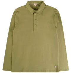 Armor-Lux Armor Lux Long Sleeve Polo Shirt - Oliva