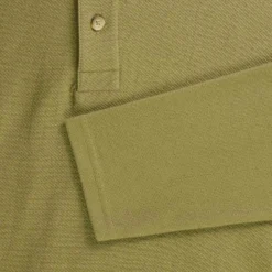 Armor-Lux Armor Lux Long Sleeve Polo Shirt - Oliva -Lacoste Cloth Shop armor lux long sleeve polo shirt oliva p59752 883876 image