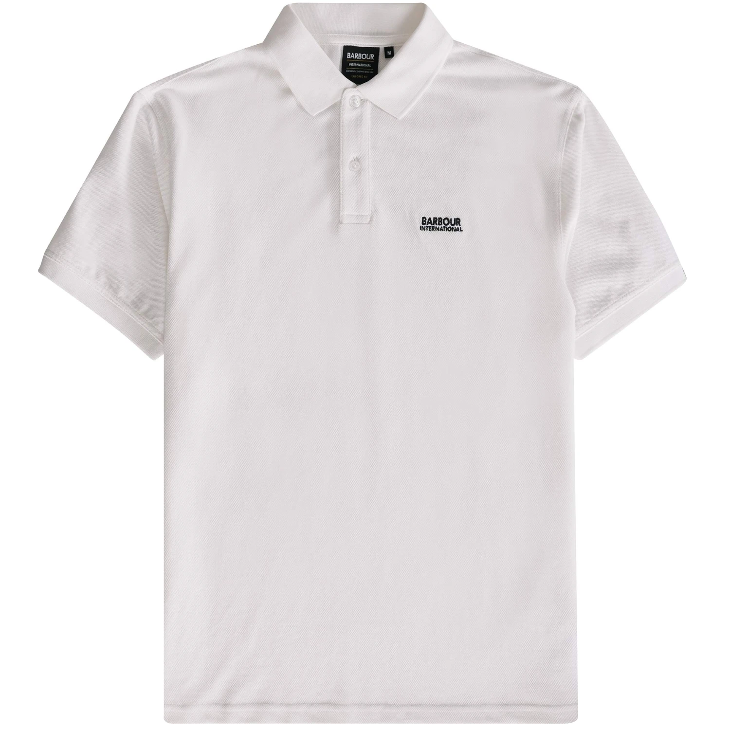 Barbour International Tourer Polo Shirt - White 1 Barbour International Tourer Polo Shirt - White