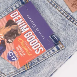 C17 - Cedixsept Jeans Cone Mills Denim Loose Archive Fit - Retro 80s Marble Wash -Lacoste Cloth Shop c17 cedixsept jeans cone mills denim loose archive fit retro 80s marble wash p46058 517523 image