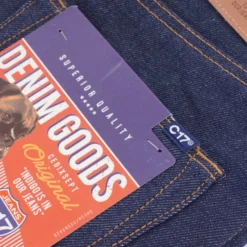 C17 - Cedixsept Jeans Cone Mills Denim Regular Tapered Americano Unwashed Raw -Lacoste Cloth Shop c17 cedixsept jeans cone mills denim regular tapered americano unwashed raw p46060 518208 image