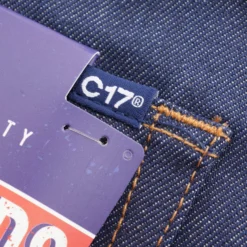C17 - Cedixsept Jeans Cone Mills Denim Regular Tapered Americano Unwashed Raw -Lacoste Cloth Shop c17 cedixsept jeans cone mills denim regular tapered americano unwashed raw p46060 574816 image