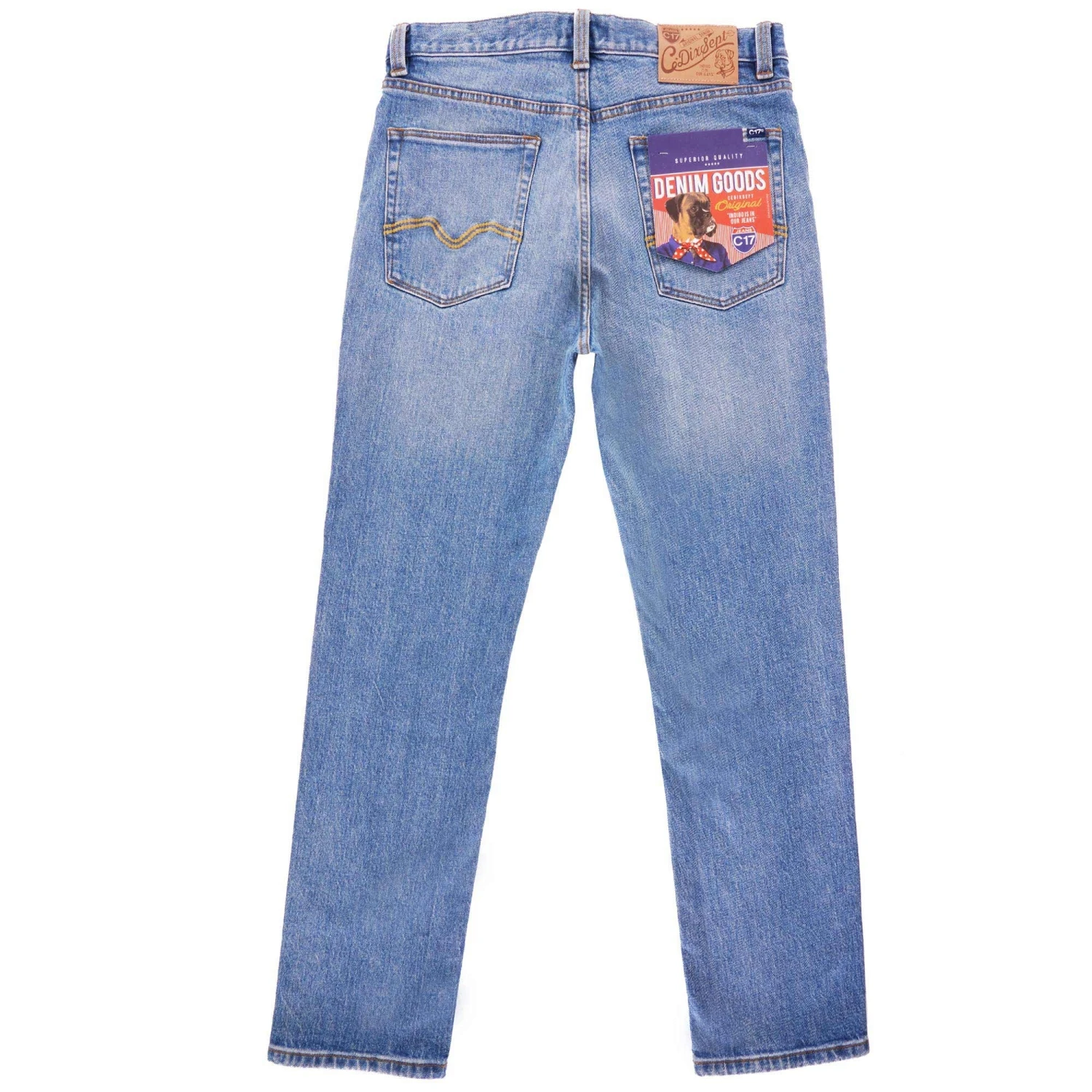 C17 - Cedixsept Jeans Cone Mills Denim Slim Straight Comfort Fit - 2 Year Vintage Wash 3 C17 - Cedixsept Jeans Cone Mills Denim Slim Straight Comfort Fit - 2 Year Vintage Wash - Image 3