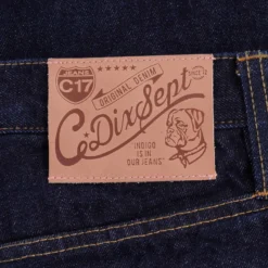 C17 - Cedixsept Jeans Kaihara C-Tapered Cropped Leg Fit Japanese Selvedge Denim Jeans - Indigo -Lacoste Cloth Shop c17 cedixsept jeans kaihara c tapered cropped leg fit japanese selvedge denim jeans indigo p49598 630928 image