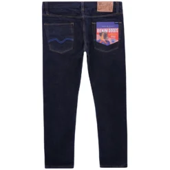 C17 - Cedixsept Jeans Kaihara C-Tapered Cropped Leg Fit Japanese Selvedge Denim Jeans - Indigo -Lacoste Cloth Shop c17 cedixsept jeans kaihara c tapered cropped leg fit japanese selvedge denim jeans indigo p49598 630942 image