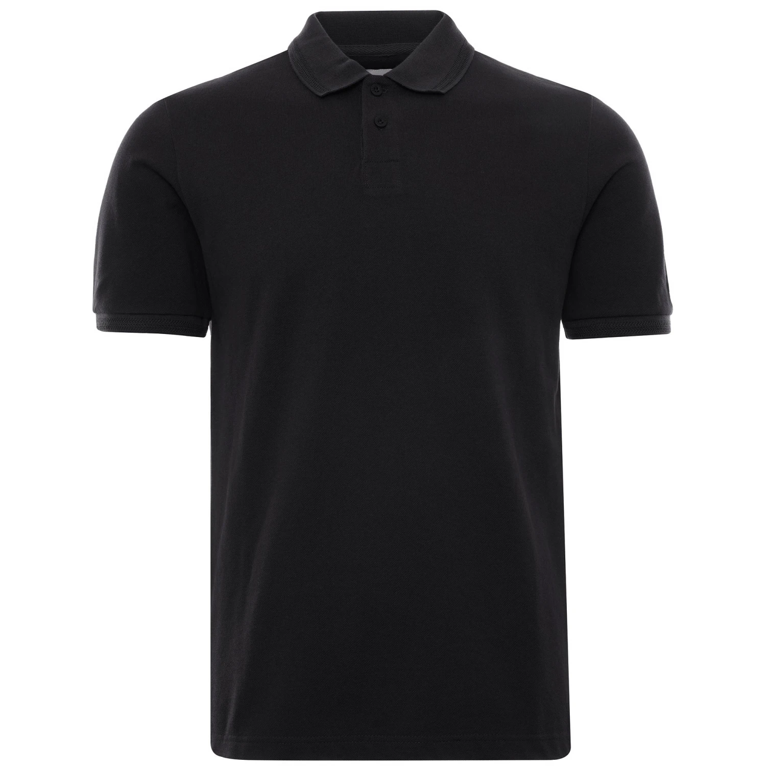 C17 - Cedixsept Jeans Oxford Pique Polo - Black 1 C17 - Cedixsept Jeans Oxford Pique Polo - Black