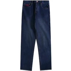 C17 - Cedixsept Jeans Slim Straight Fit Red Selvedge - Mid Wash