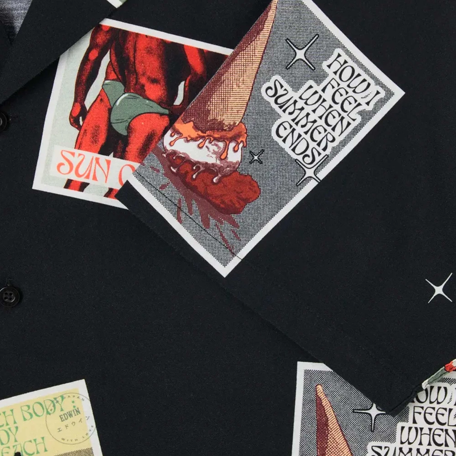 Edwin Holidays Shirt - Black 4 Edwin Holidays Shirt - Black - Image 4