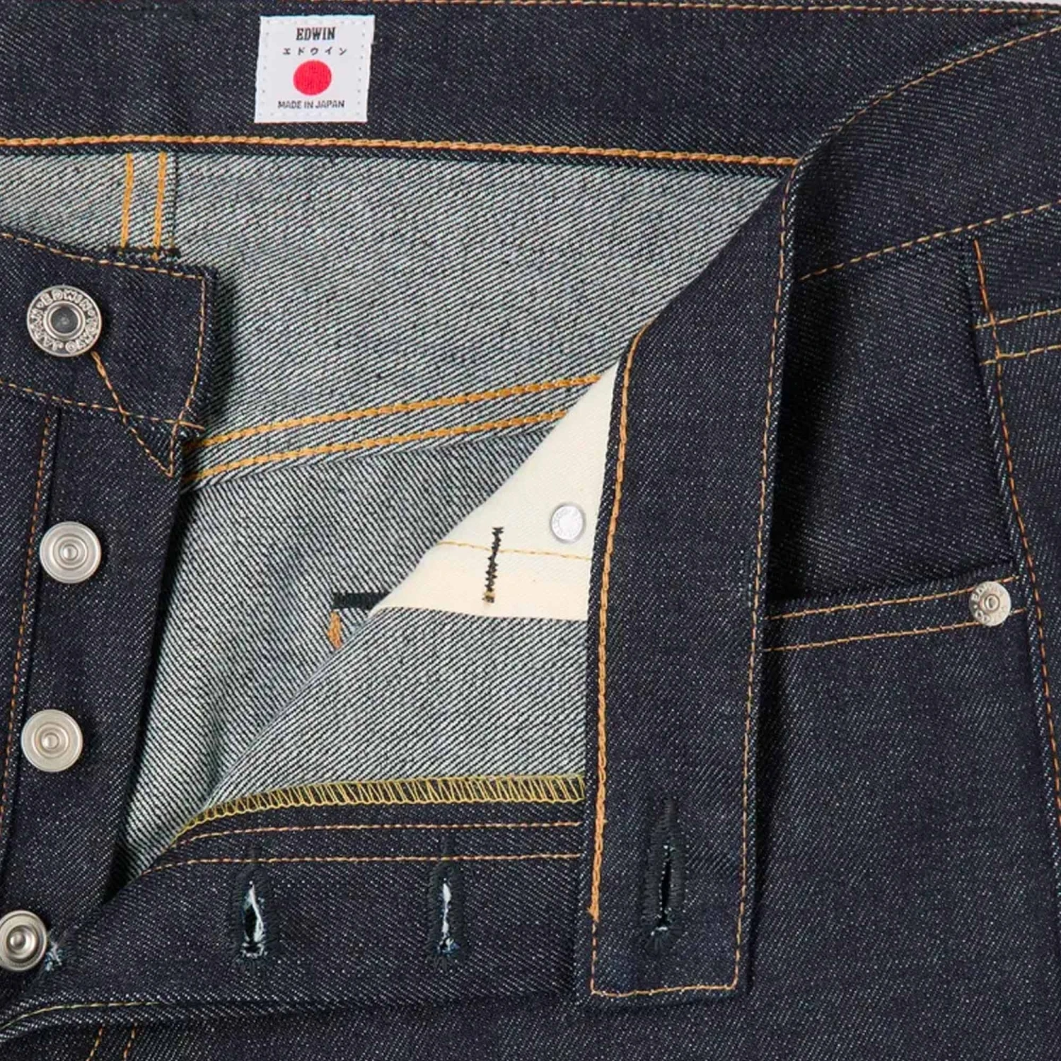 Edwin Recycled Denim Regular Tapered Jeans - Blue Unwashed 2 Edwin Recycled Denim Regular Tapered Jeans - Blue Unwashed - Image 2