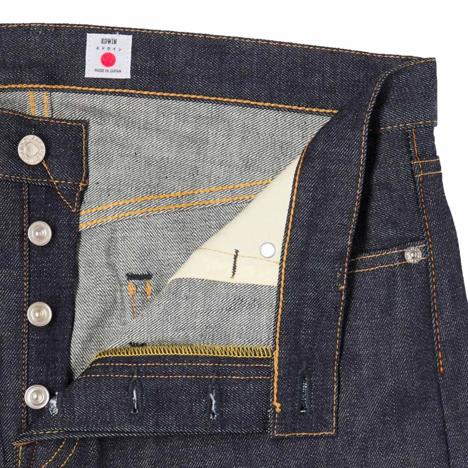 Edwin Regular Tapered Nihon Selvedge - Indigo 2 Edwin Regular Tapered Nihon Selvedge - Indigo - Image 2