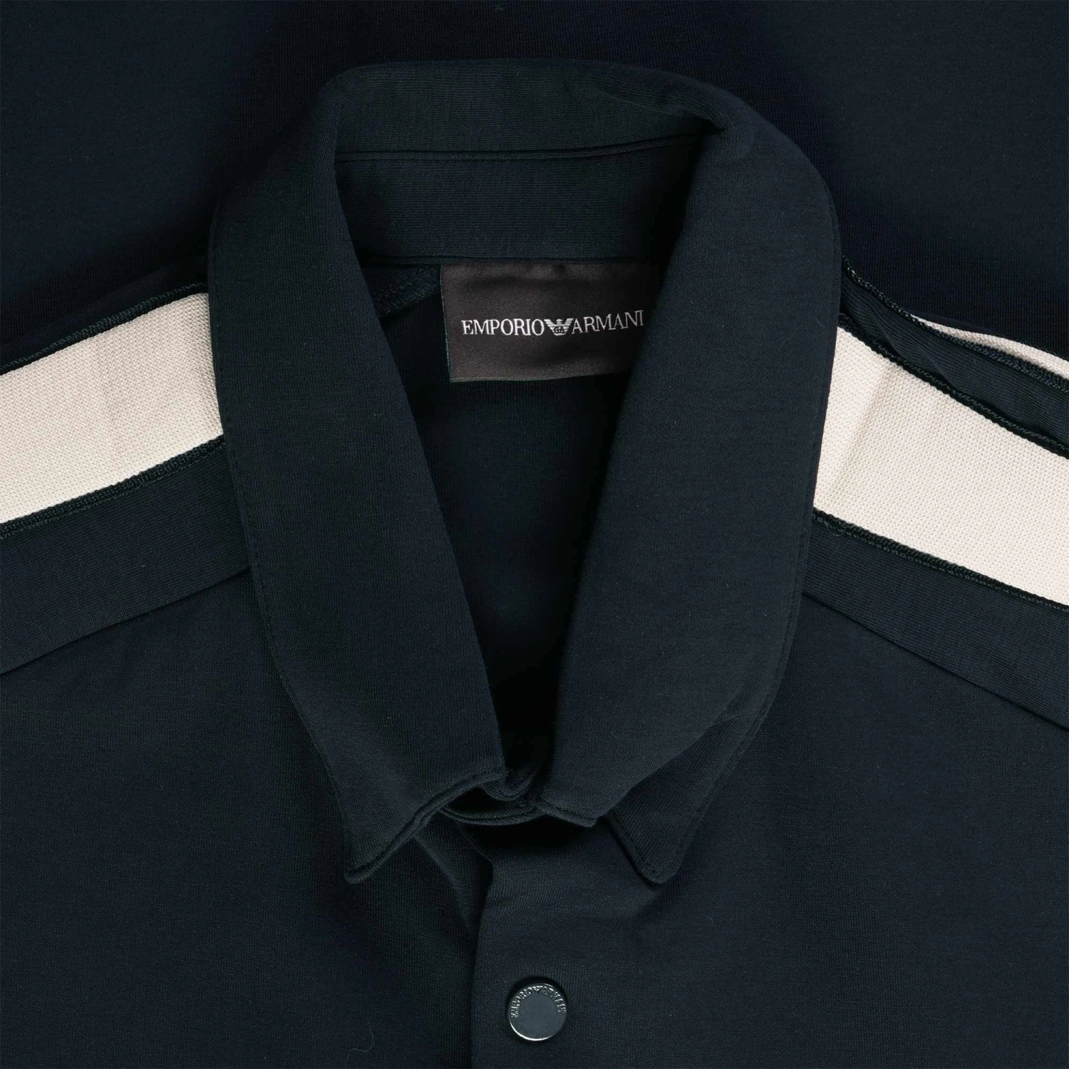 Emporio Armani Double Jersey Shirt - Blu Navy 2 Emporio Armani Double Jersey Shirt - Blu Navy - Image 2