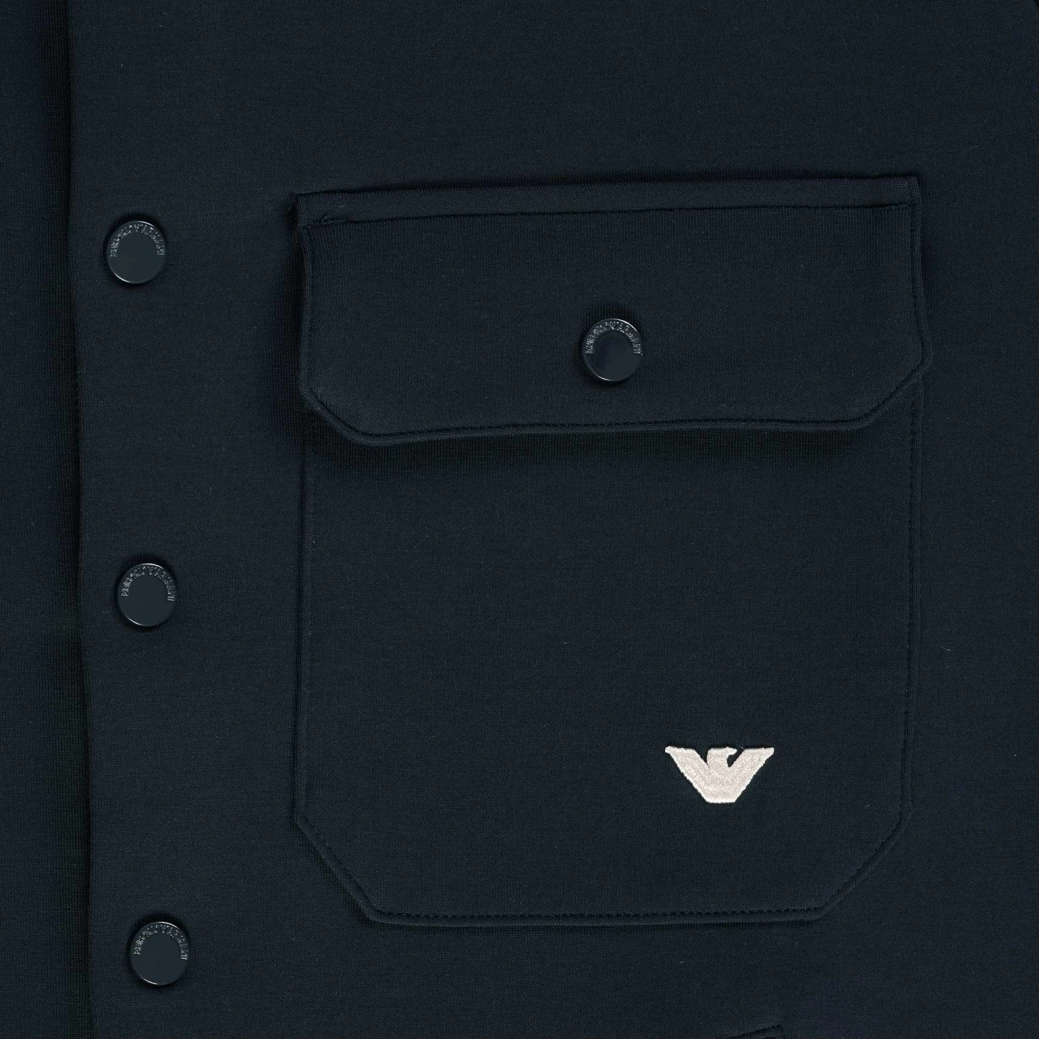 Emporio Armani Double Jersey Shirt - Blu Navy 3 Emporio Armani Double Jersey Shirt - Blu Navy - Image 3