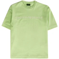 Emporio Armani Embroidered Logo T-Shirt - Verde