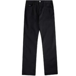 Emporio Armani J21 Regular-Fit Stretch-Gabardine Jeans - Nero