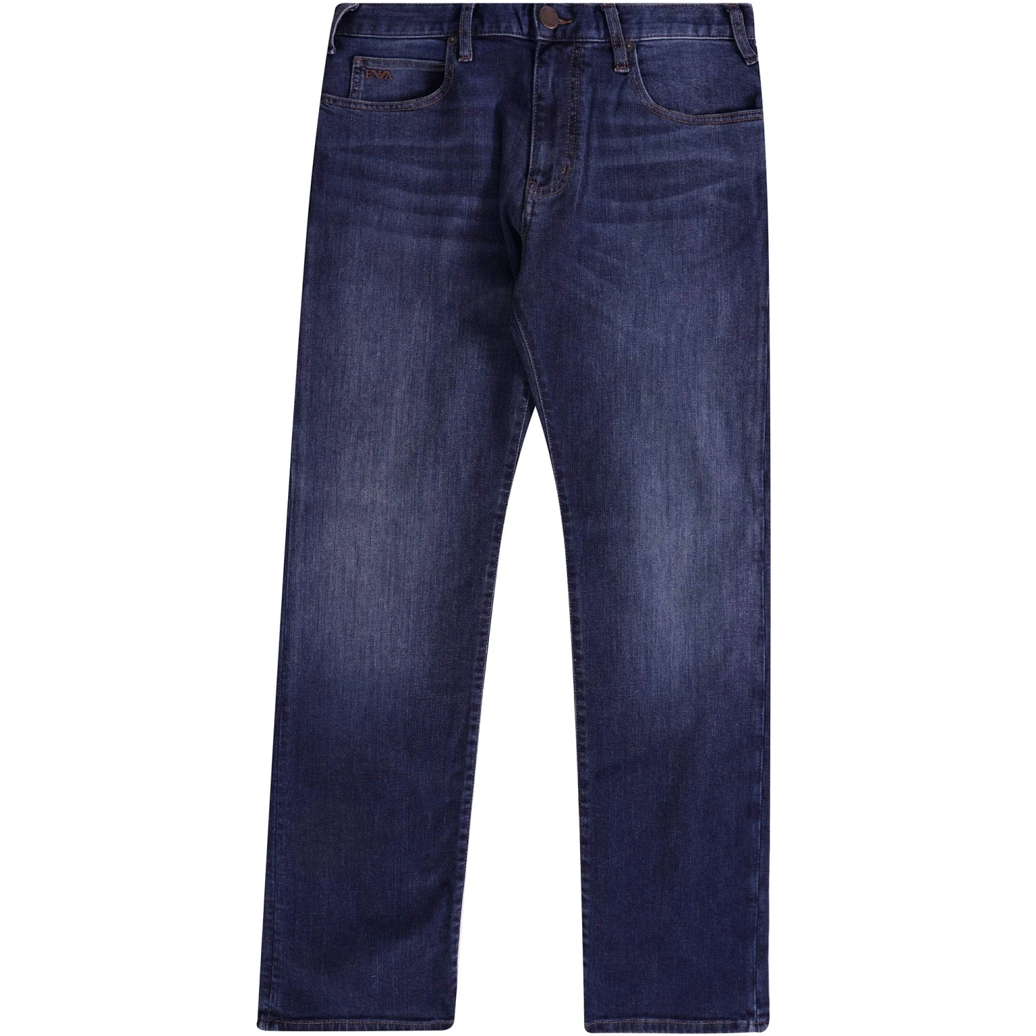 Emporio Armani J45 Regular-fit Comfort-Denim Twill Jeans - Denim Blue 1 Emporio Armani J45 Regular-fit Comfort-Denim Twill Jeans - Denim Blue