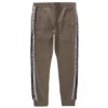 Emporio Armani Jacquard Logo Stripe Joggers - Khaki