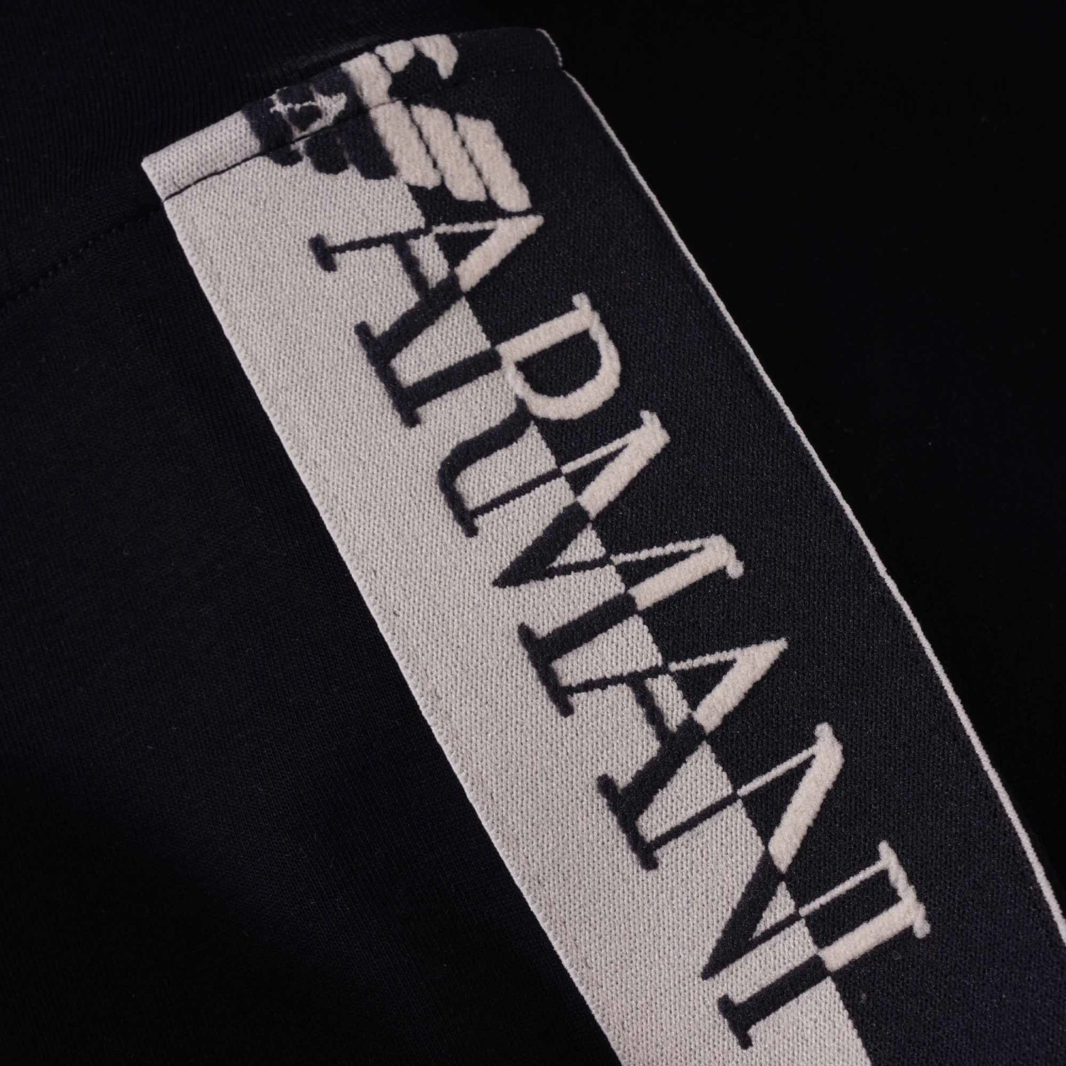 Emporio Armani Jacquard Logo Stripe Joggers - Navy 2 Emporio Armani Jacquard Logo Stripe Joggers - Navy - Image 2