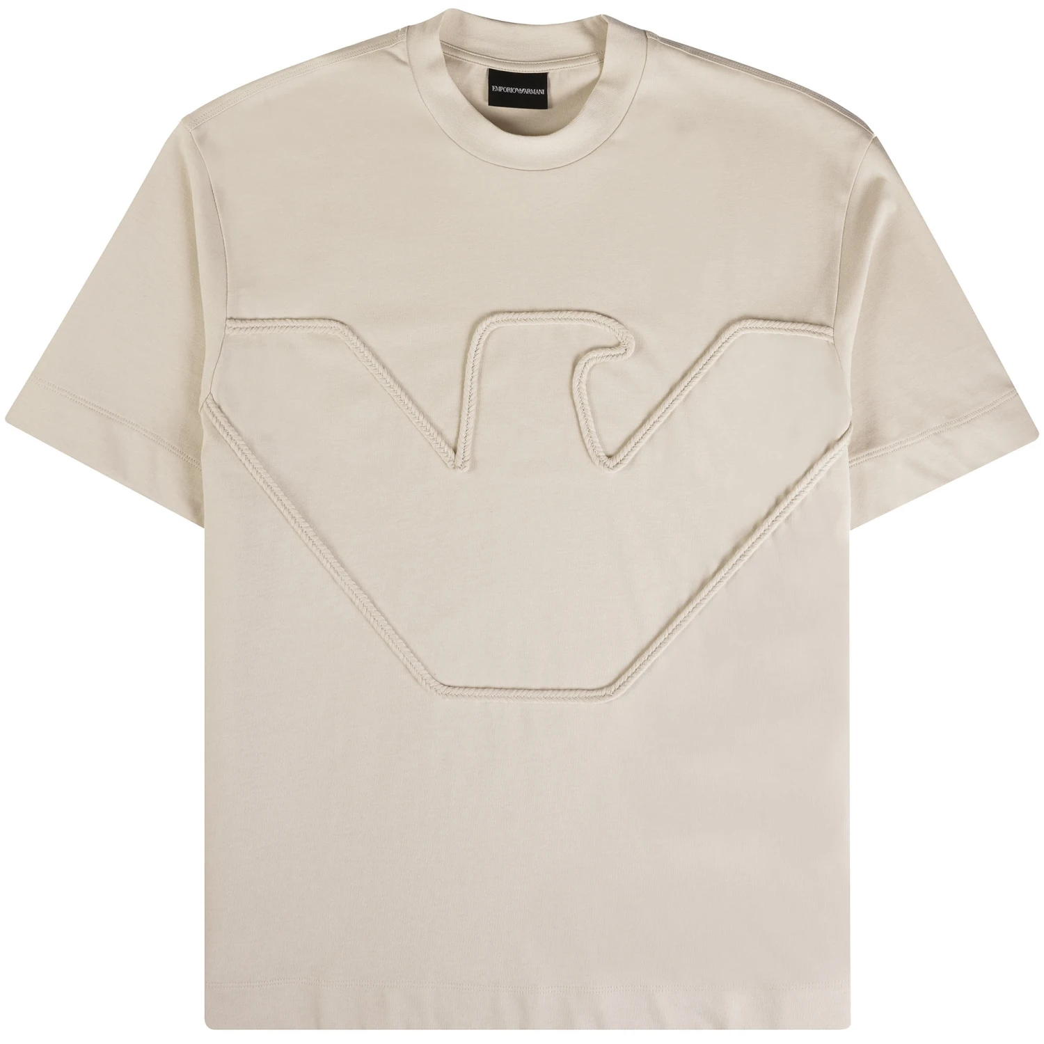 Emporio Armani Logo T-shirt - Beige 1 Emporio Armani Logo T-shirt - Beige