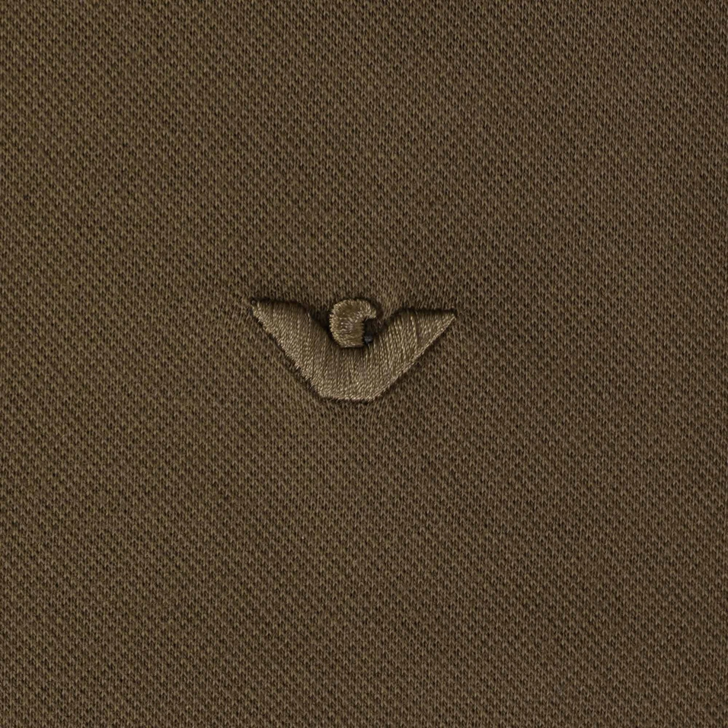 Emporio Armani Two Tone Polo Shirt - Fango 3 Emporio Armani Two Tone Polo Shirt - Fango - Image 3