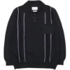 Far Afield Alfaro Knitted Polo - Meteorite