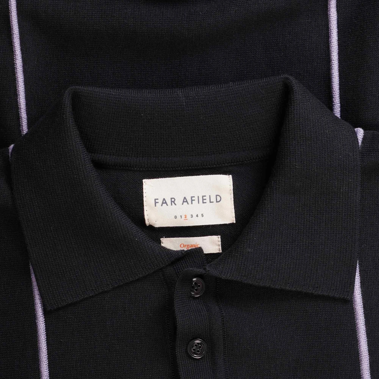 Far Afield Alfaro Knitted Polo - Meteorite 2 Far Afield Alfaro Knitted Polo - Meteorite - Image 2