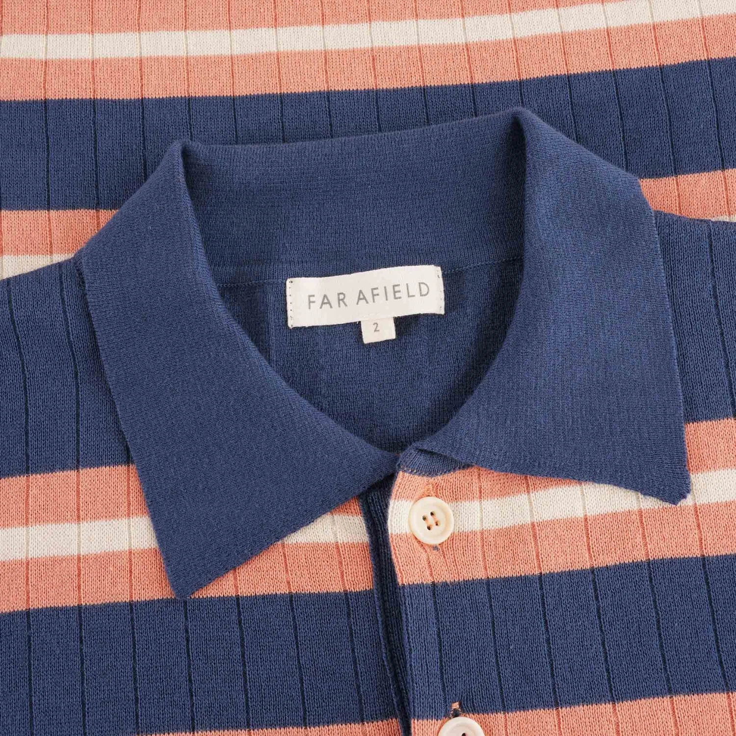 Far Afield Leroy S/S Polo - Navy 2 Far Afield Leroy S/S Polo - Navy - Image 2