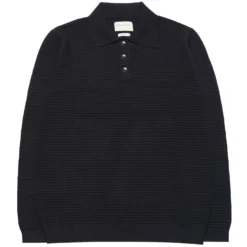 Far Afield Renard Knitted Polo - Black