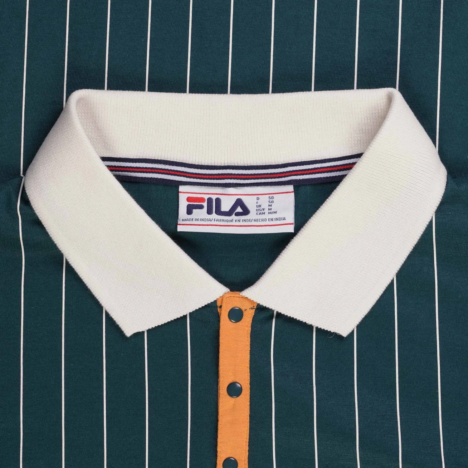 Fila Vintage BB1 Classic Vintage Striped Polo - Pond 2 Fila Vintage BB1 Classic Vintage Striped Polo - Pond - Image 2