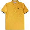 Fila Vintage Custom Two Button Tipped Rib Basic Polo - Amber