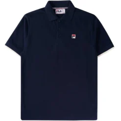 Fila Vintage Custom Two Button Tipped Rib Basic Polo - Fila Navy