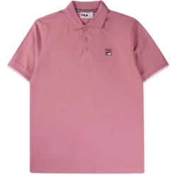 Fila Vintage Custom Two Button Tipped Rib Basic Polo - Foxglove