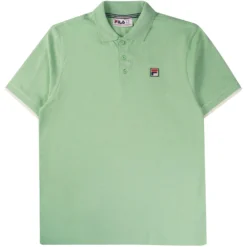 Fila Vintage Custom Two Button Tipped Rib Basic Polo - Quiet Grass
